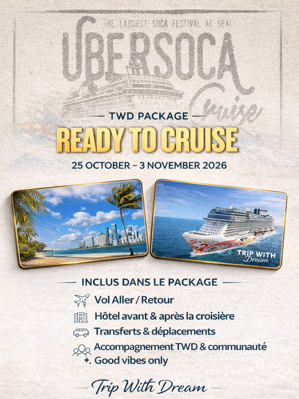 Pack " Ready to cruise" USC - 25 Oct au 3 Nov 2026