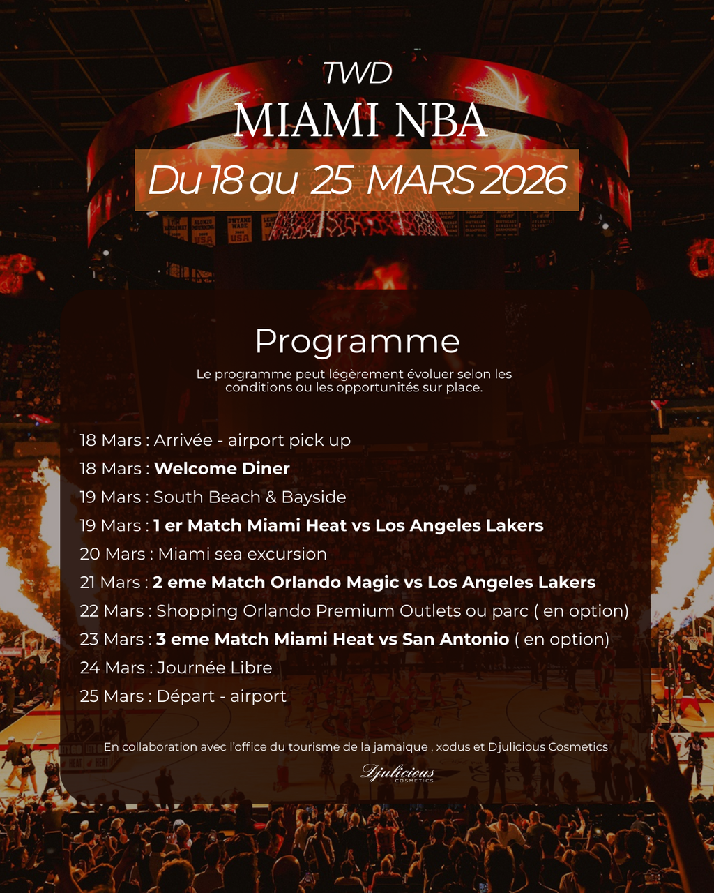 Miami NBA Vibes & Basketball - 18 au 25 Mars 2026