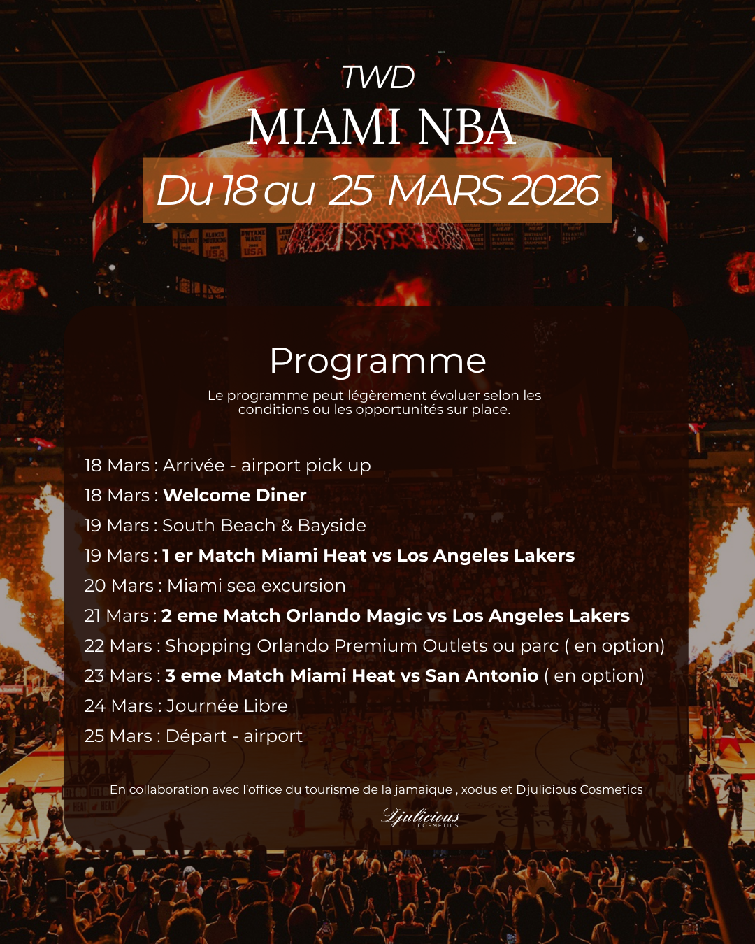 Miami NBA Vibes & Basketball - 18 au 25 Mars 2026